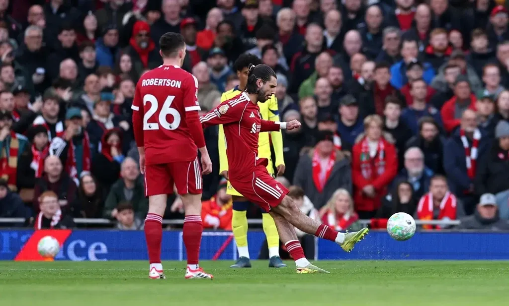 Dominik Szoboszlai Cetak Gol, Liverpool Bangkit dan Kalahkan Atletico Madrid 2-1 di Anfield