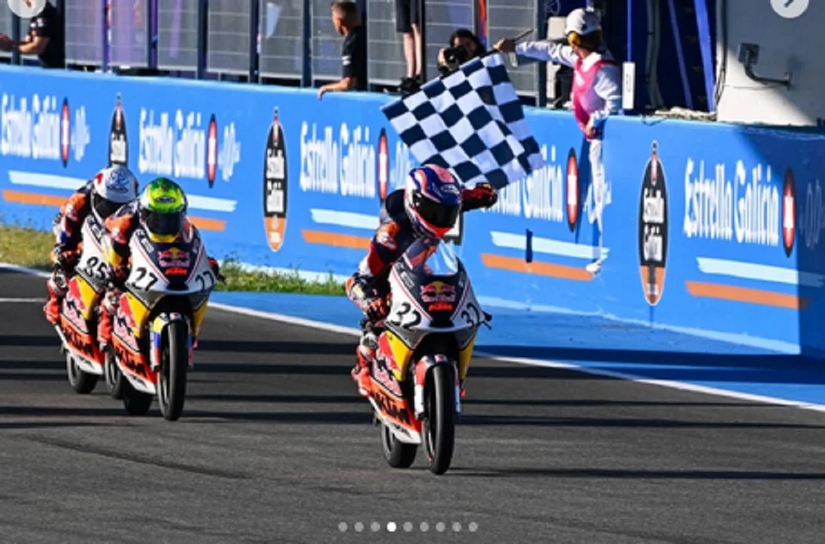 Kiandra Ramadhipa Bangkit di Valencia: Finis Keenam dan Catat Fastest Lap Pertama di Moto3 Junior
