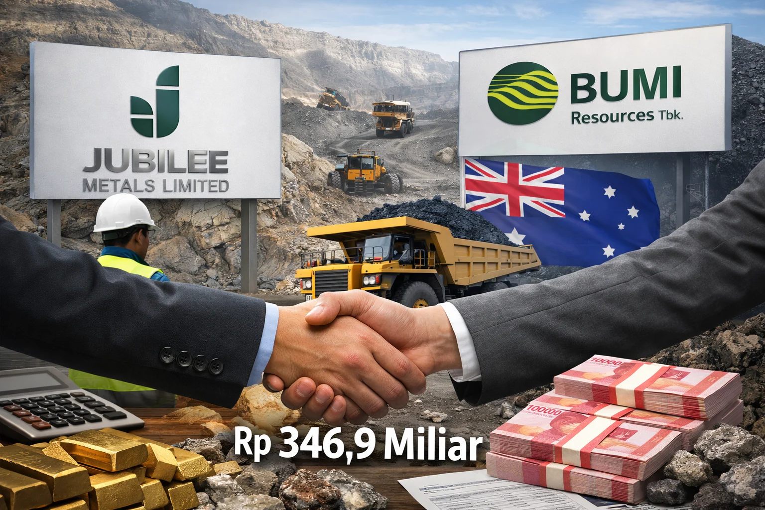 Saham BUMI Melesat Setelah Akuisisi Loyal Metals Australia Senilai Rp1 Triliun