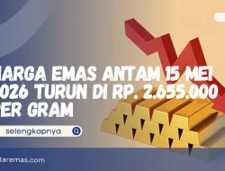 Ambles Rp13.000, Harga Emas Antam Hari Ini Kamis, 15 Oktober 2026 Jadi Rp2.561.000 per Gram
