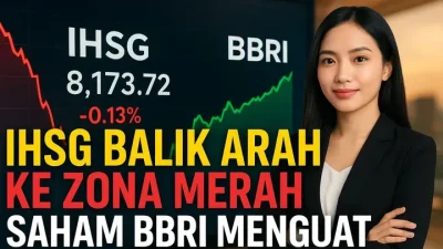 BBRI Turun 3,50% di Tengah Tekanan Jual Asing, IHSG Justru Ditutup Menguat 1,04%