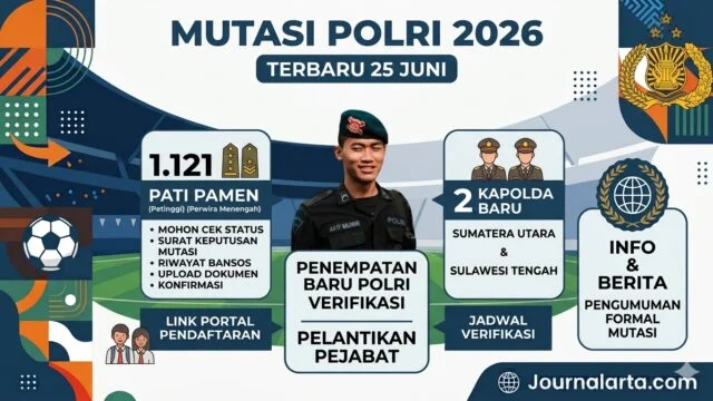 Daftar Lengkap Mutasi Polri Terbaru Oktober 2026, Kapolri Ganti Eks Kapolres Tarakan dan Nunukan
