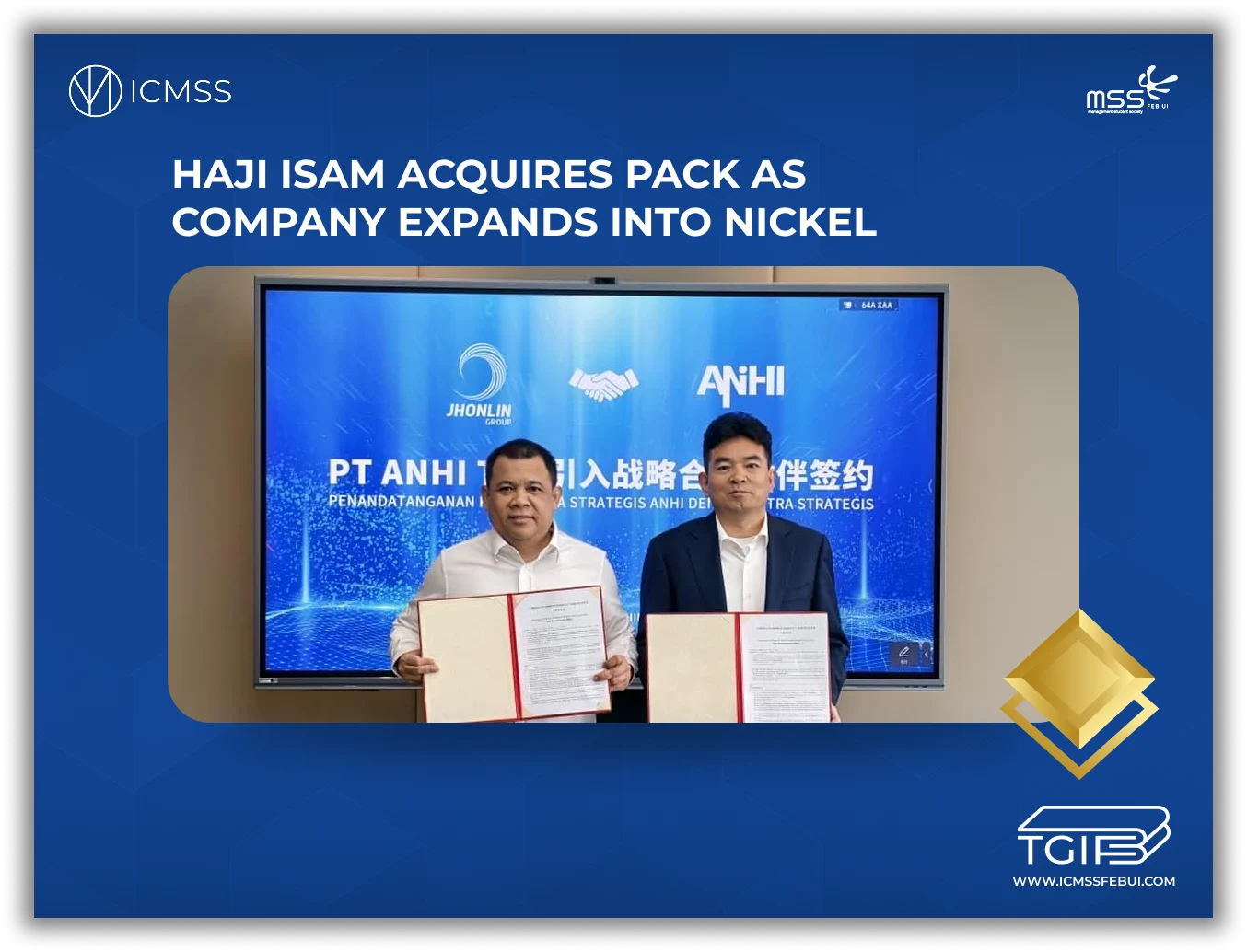 Emiten Haji Isam PACK Rights Issue Rp8,19 Triliun, Akuisisi Dua Perusahaan Nikel