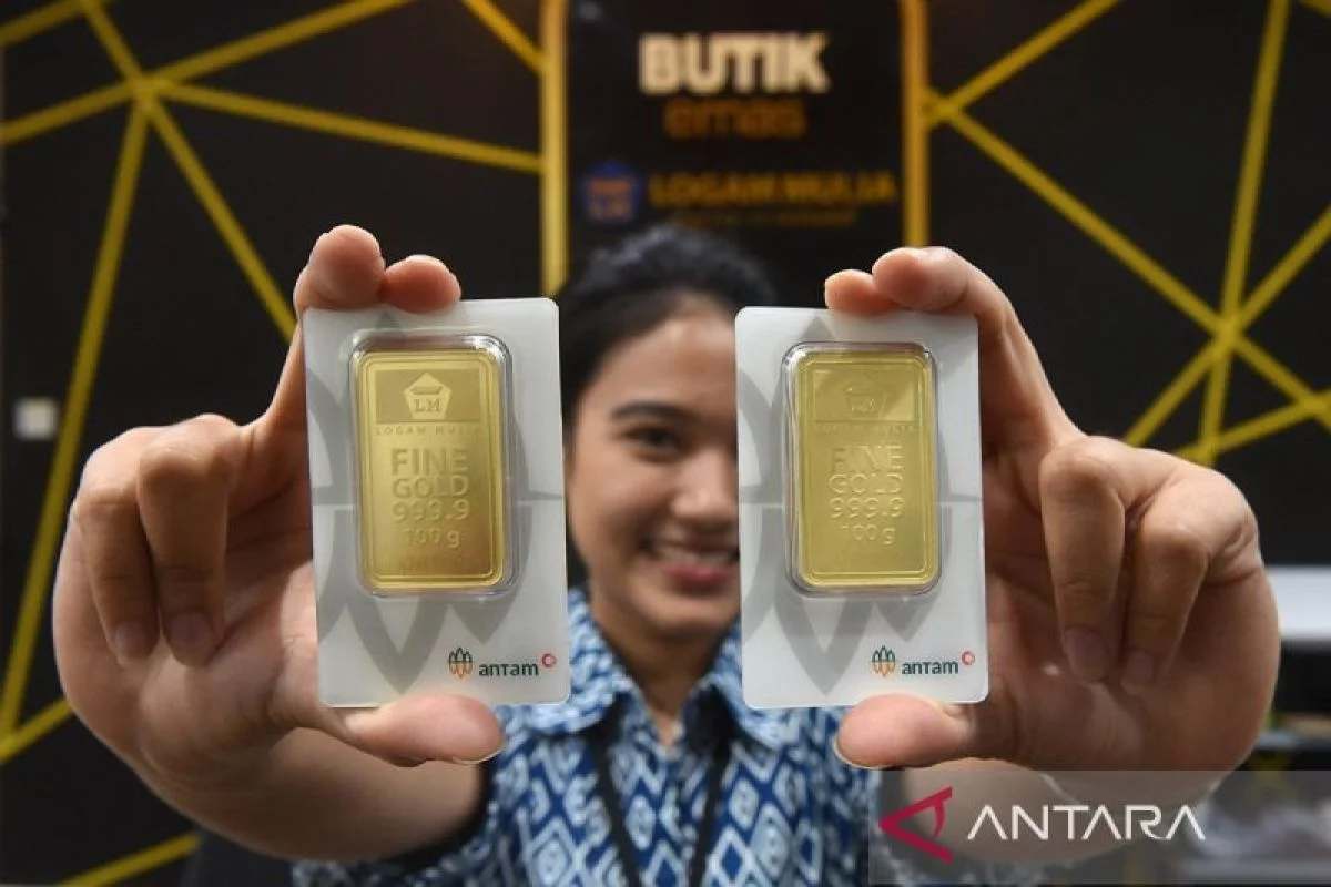 Harga Emas Antam Hari Ini Turun Rp10.000, 1 Gram Jadi Rp2.564.000
