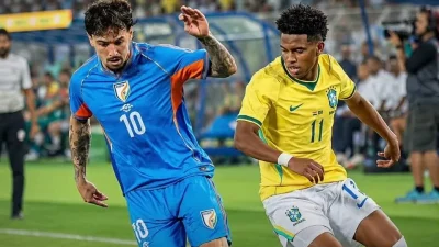 India vs Brazil: Selecao Menang 4-0, Samuel Lino Borong Dua Gol di Kolkata