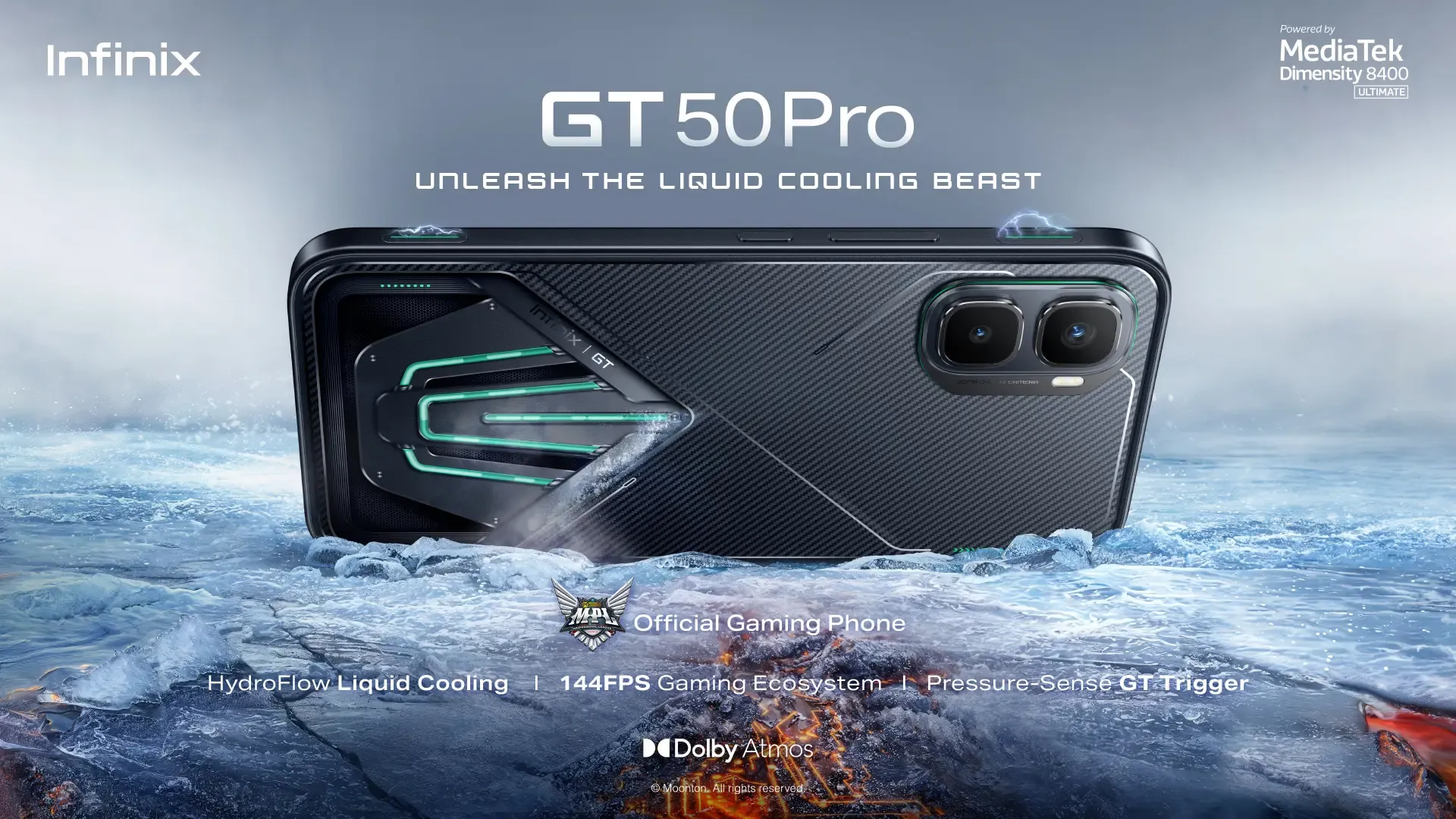 Infinix GT 50 Pro Meluncur, Bawa Baterai 6.500 mAh dan Pendingin HydroFlow