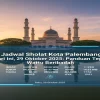 Jadwal Sholat Hari Ini di Palembang, Subang, dan Denpasar Selasa 13 Oktober 2026
