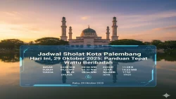 Jadwal Sholat Hari Ini di Palembang, Subang, dan Denpasar Selasa 13 Oktober 2026