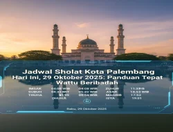 Jadwal Sholat Hari Ini di Palembang, Subang, dan Denpasar Selasa 13 Oktober 2026