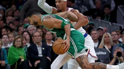 Jayson Tatum Bangkit, Celtics Kalahkan Juara Bertahan Knicks 107-103