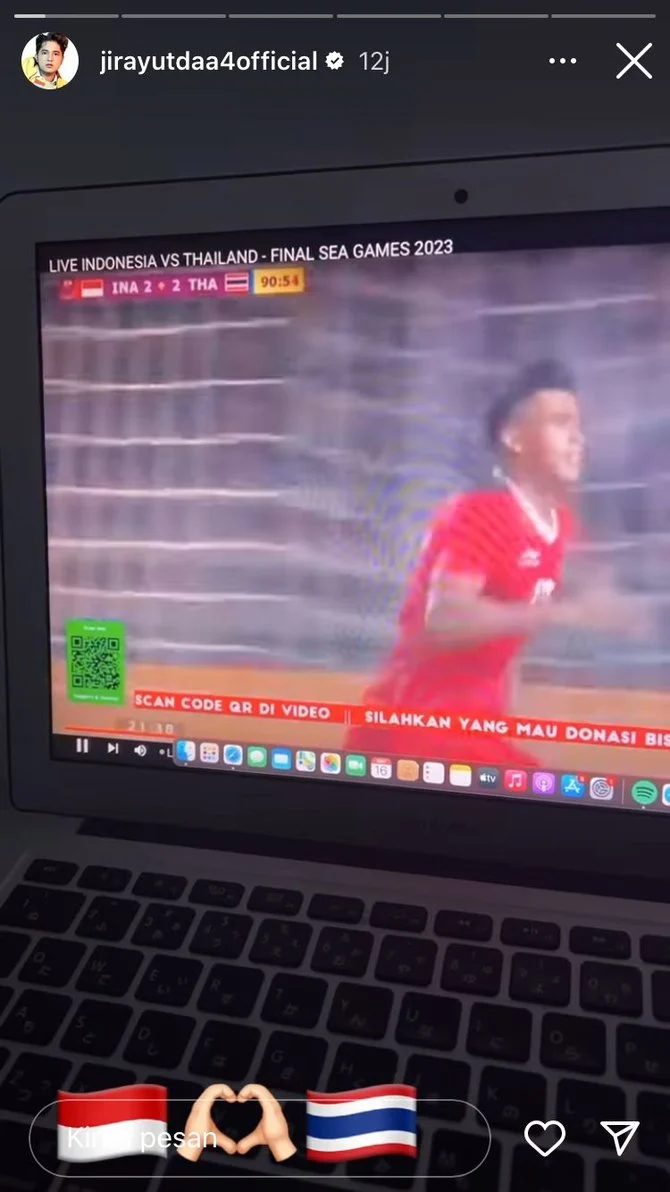 Jirayut Terharu Masuk Berita Thailand Usai Nonton Final Indonesia vs Thailand di SUGBK