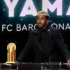 Lamine Yamal Rebut Trofeul Kopa Ketiga, Dedikasikan untuk Pau Cubarsí