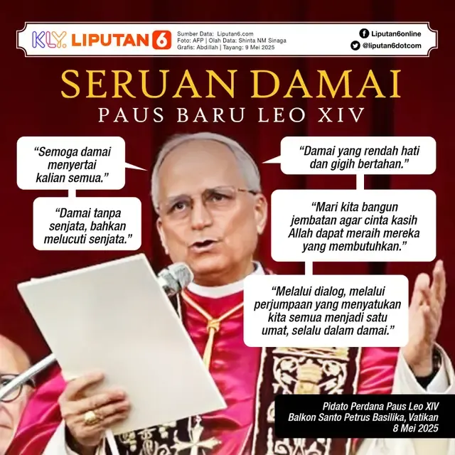 Paus Leo XIV Jalani Operasi Kanker Paru, Minta Umat Doakan Dirinya