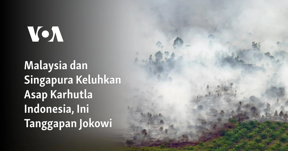 Perusahaan Malaysia dan Singapura Diselidiki soal Karhutla, Polusi Singapura Terburuk Sejak 2015