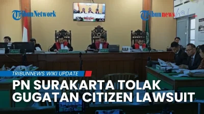 PN Surakarta Tolak Gugatan Sigit Pratomo soal Ijazah Jokowi