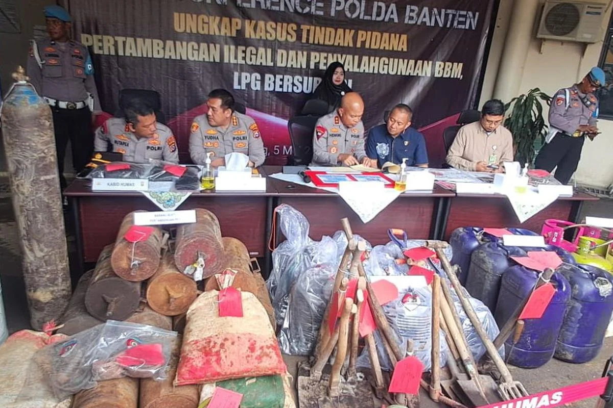 Polda Banten Bongkar Tambang Batu Bara Ilegal di Lebak, Satu Tersangka Dijerat Pasal 158