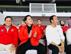 Presiden Prabowo Tiba di Venue Final Indonesia vs Thailand, Disambut Erick Thohir di GBK
