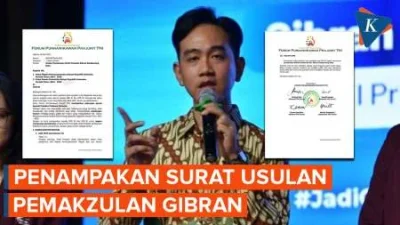 Surat Usulan Pemakzulan Gibran Beredar di DPR, Istana Pilih Serahkan ke Mekanisme Hukum