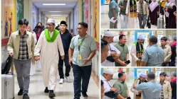 Tamu Muzakarah Internasional MPTT-I dari Malaysia dan Kamboja Tiba di Bandar Udara Iskandar
