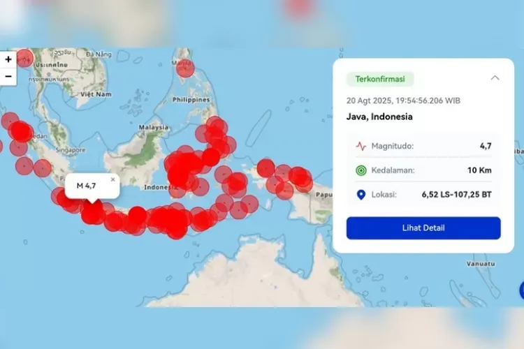 Tiga Gempa Guncang Indonesia dalam Sehari, BMKG Beberkan Lokasi Pusat Gempa