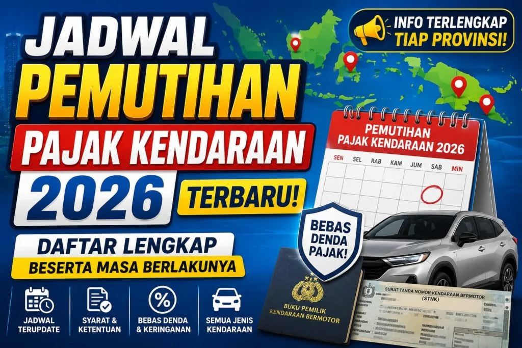 Tinggal 3 Hari, 9 Provinsi Masih Gelar Pemutihan Pajak Kendaraan 2026